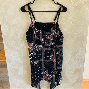 Torrid Black Print Top Size 00